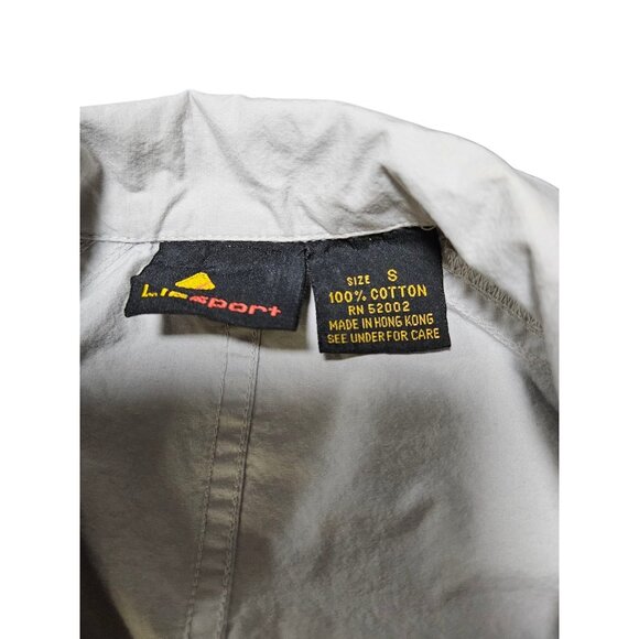 Lizsport Liz Claiborne Men's Small Outerwear Vinyage Jacket Pockets Gray - Picture 6 of 11